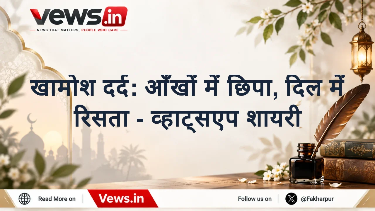 खामोश दर्द: आँखों में छिपा, दिल में रिसता - व्हाट्सएप शायरी
